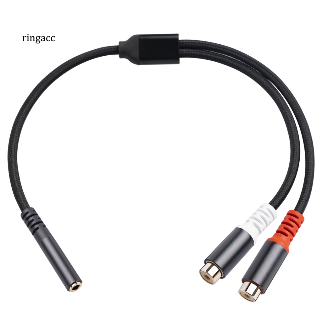 Cáp Chuyển Đổi Âm Thanh 2 Trong 1 Giắc Cắm 3.5mm Sang 2 Kênh RCA Chuyên Dụng