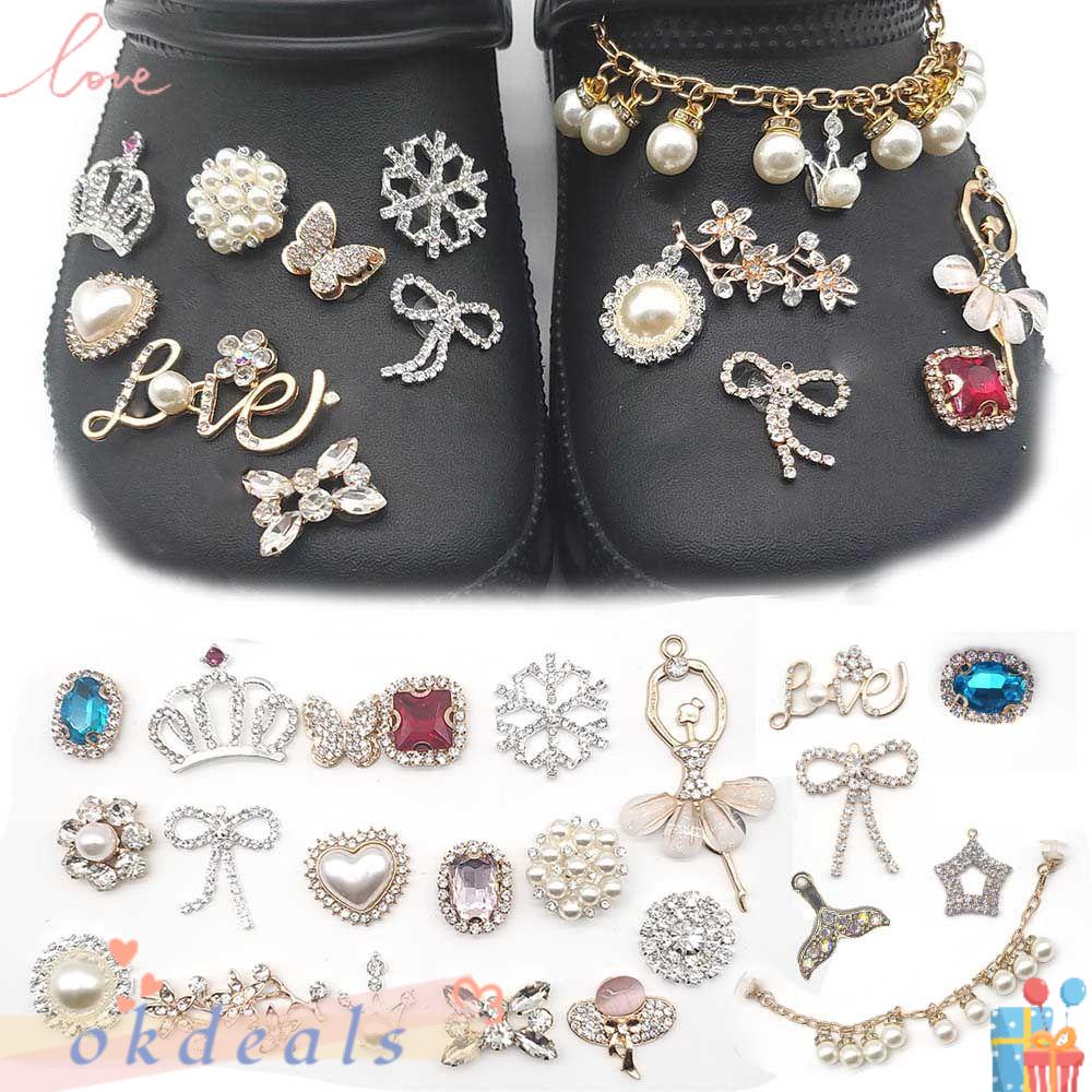 Phụ Kiện Kẹp Giày Lấp Lánh DIY Charms