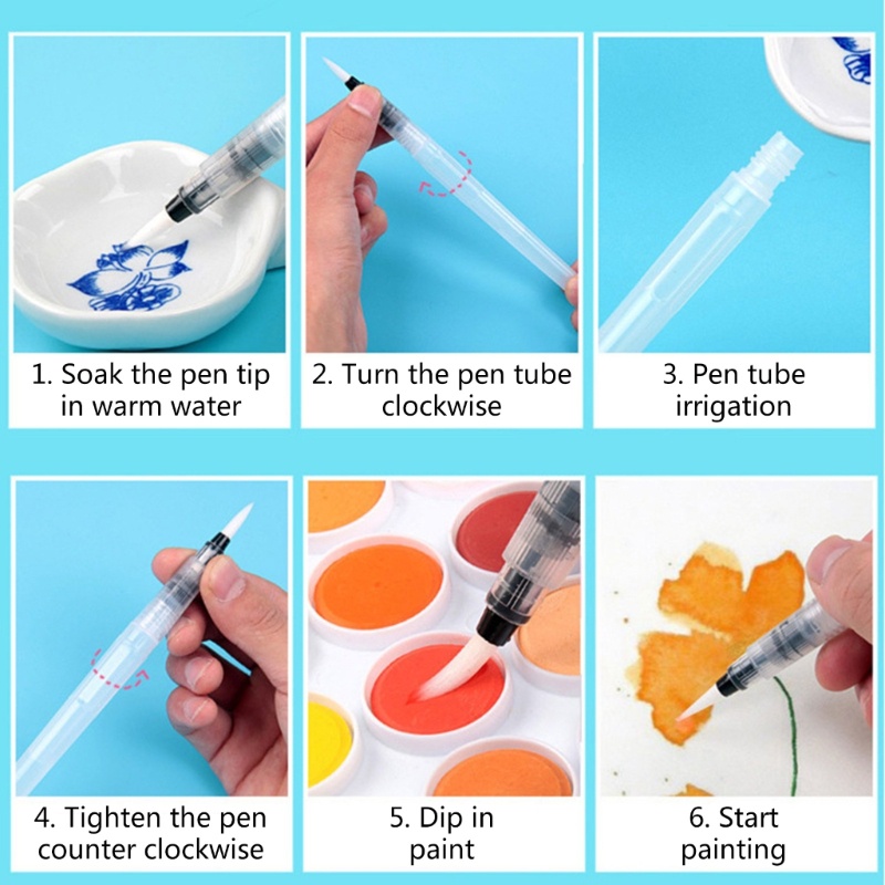 Bộ Màu Nước Dạng Rắn 8 Màu Ánh Ngọc Trai Dành Cho Trường Học Tại Nhà