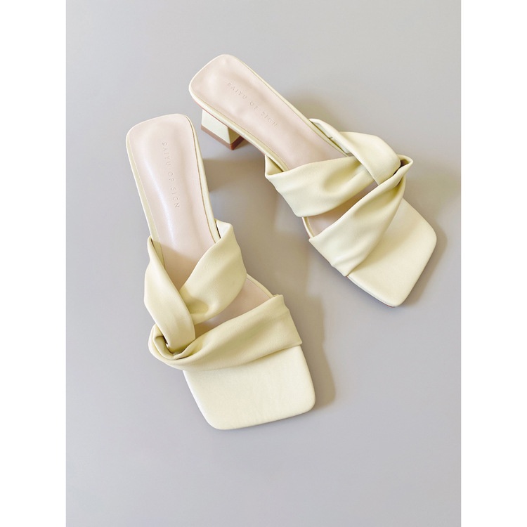 Tóc Thẳng Của Nhà Máy Duoya ~ [Hàng Có Sẵn] Cổ Tích!Dép Sandal Cao Gót Đế Dày Thời Trang Dành Cho Nữ Giao Hàng Miễn Phí