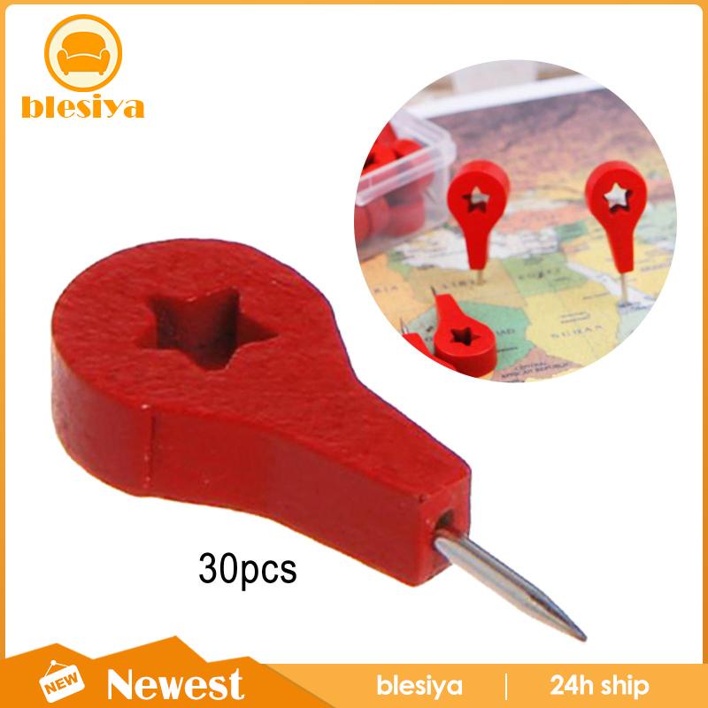 [Blesiya] Set 30 Nút Bần Nhấn Tay Cái Làm Thủ Công Gắn Tường Độc Đáo