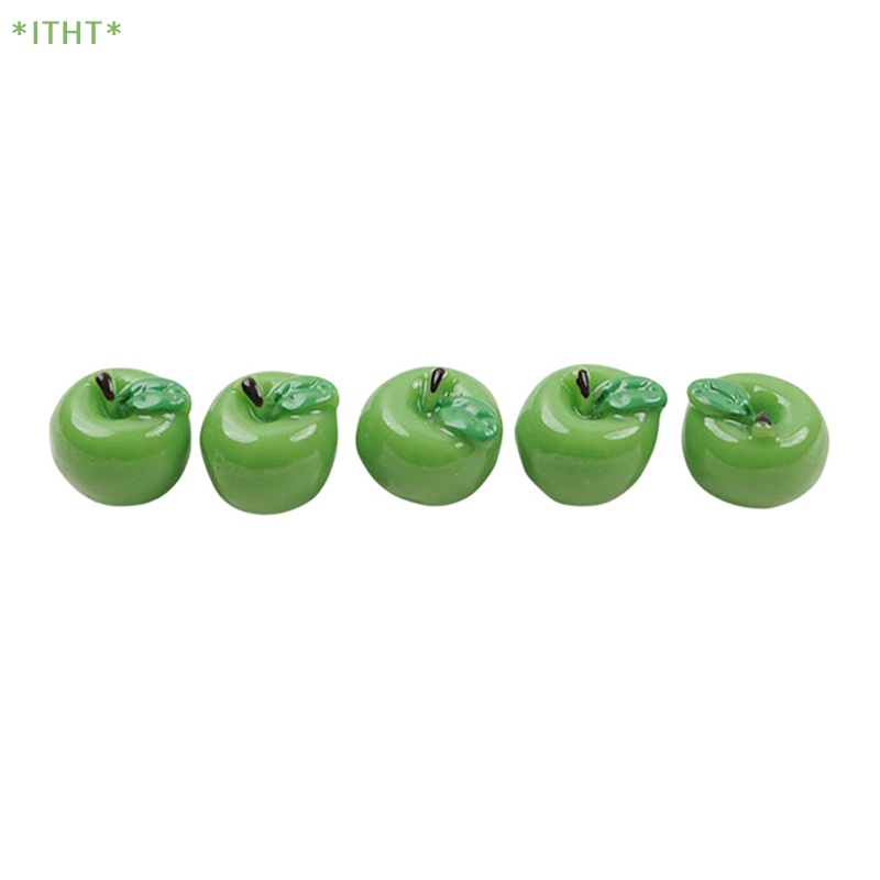 Bộ 5 Quả Táo Giả Trang Trí Nhà Búp Bê Tỉ Lệ 1: 12 Mới