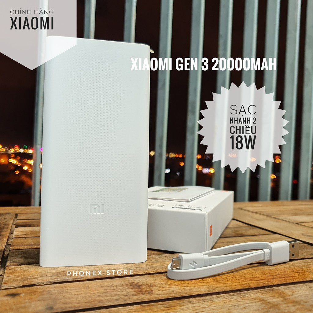 Pin sạc dự phòng 30000mAh Xiaomi gen 3 18W