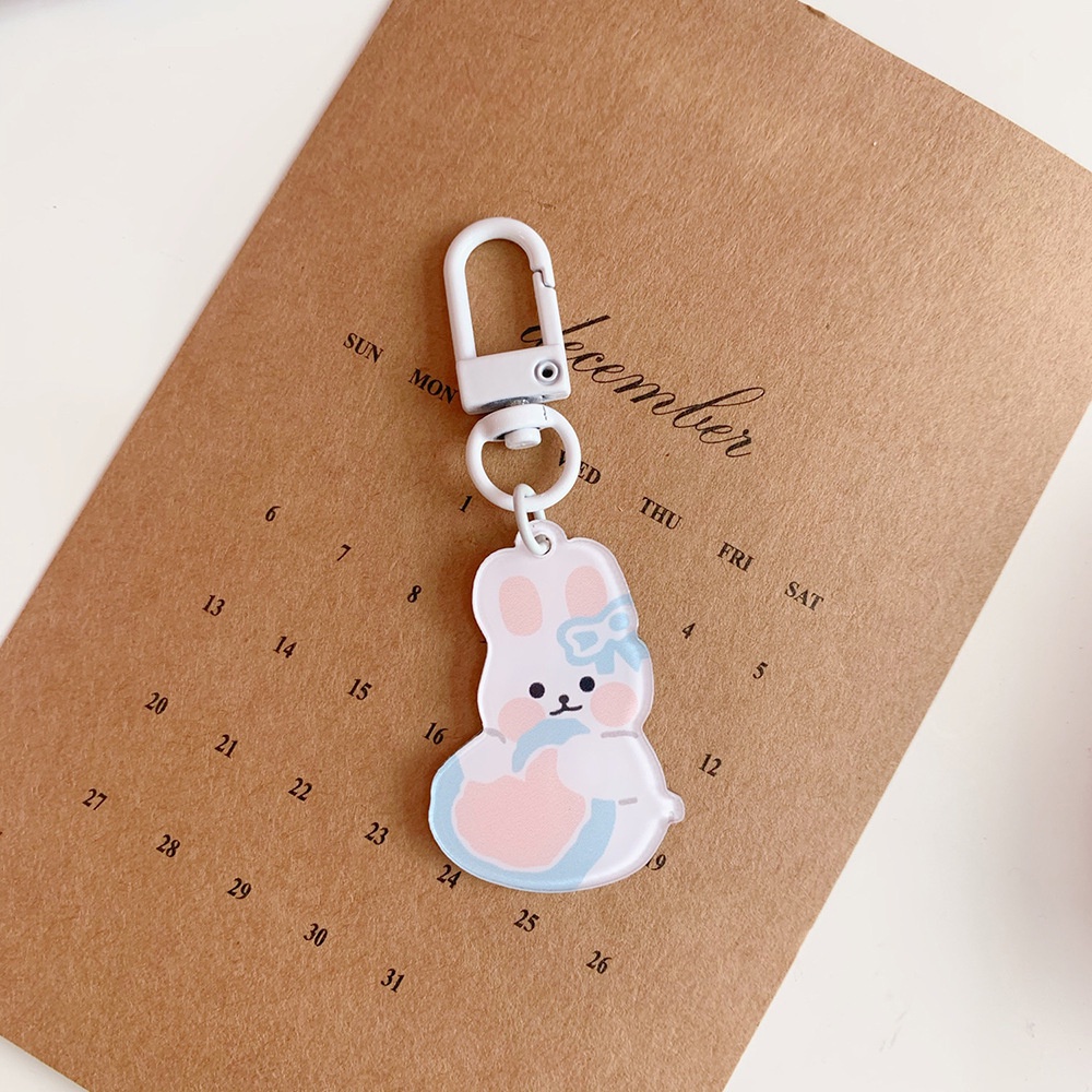 Móc Khóa Gắn Túi Xách Hình Gấu Dễ Thương Phong Cách Nhật Bản