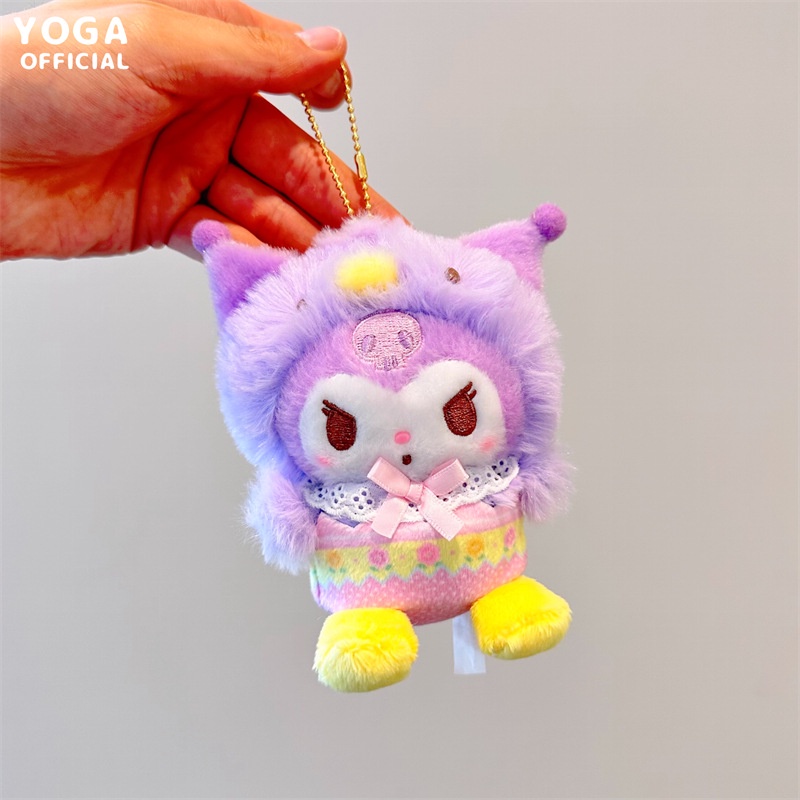 Móc Khóa Hình Cinnamoroll Mymelody Kuromi Nhồi Bông Dễ Thương