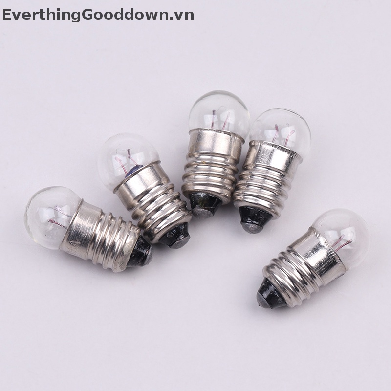 Everthinggooddown 10 Bóng Đèn Tròn Mini 0.3A 2.5V