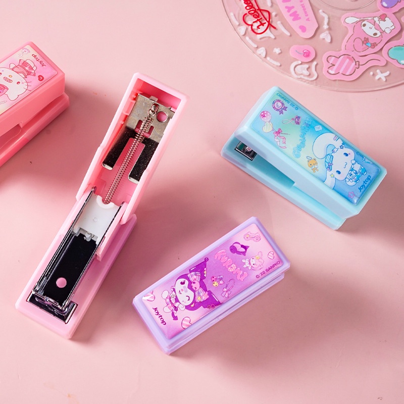 Bấm Ghim Mini Sanrio Kèm Đồ Bấm Ghim Tiện Dụng Cho Văn Phòng / Trường Học