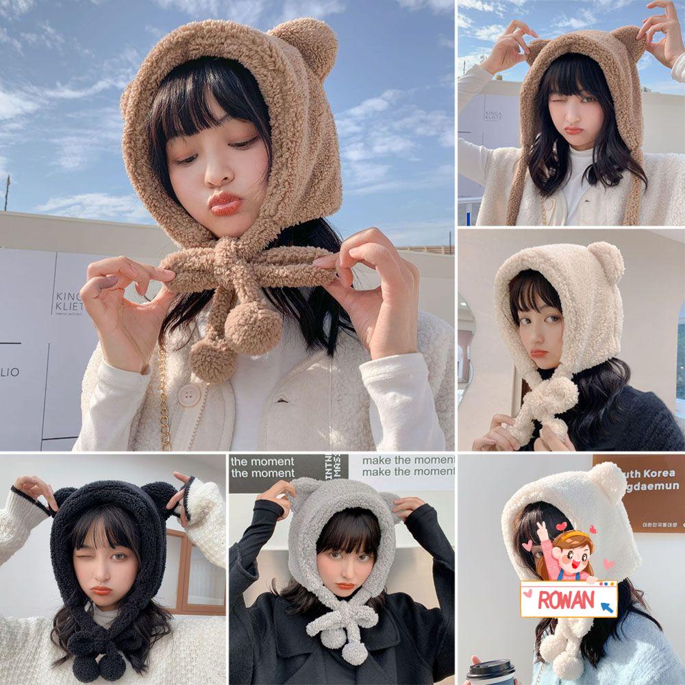 Mũ Tai Gấu Nhồi Bông Chống Gió Thời Trang Mùa Đông