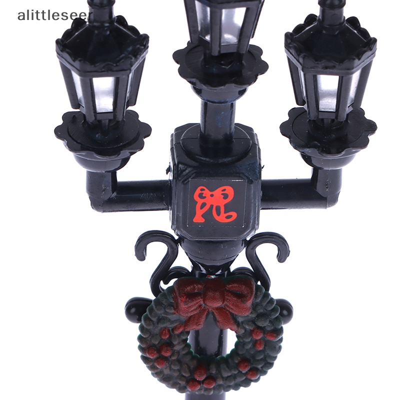 Mô Hình Đèn Đường Mini Màu Đen Dùng Trang Trí Nhà Búp Bê