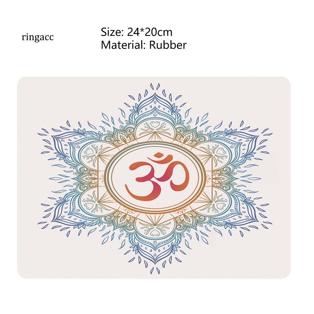 Tấm Lót Chuột RGA Bằng Cao Su Mềm Chống Trượt Họa Tiết Đôi Mắt Sáng Tạo Dùng Trong Văn Phòng