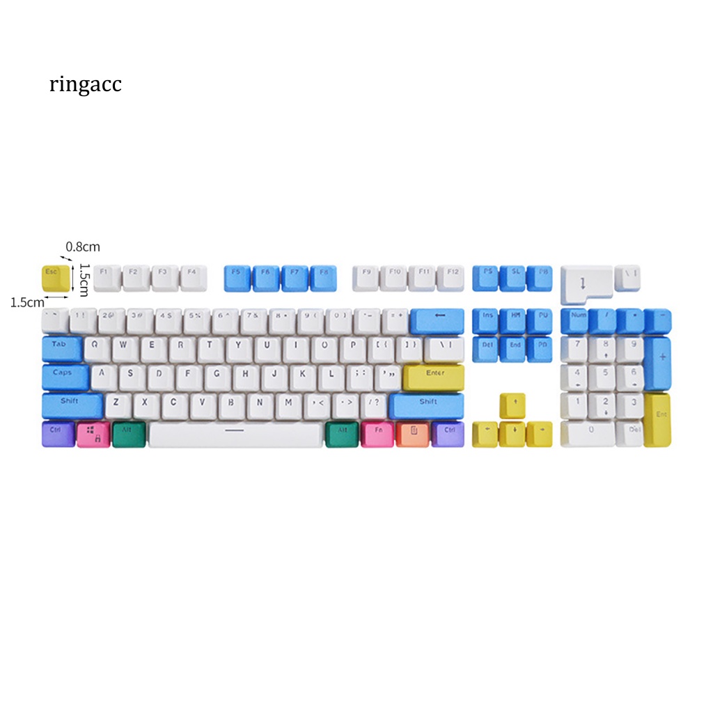 Bàn Phím OEM 104 Phím Chống Bụi Chống Mòn Thay Thế Màu Sắc Cầu Vồng Cho Văn Phòng
