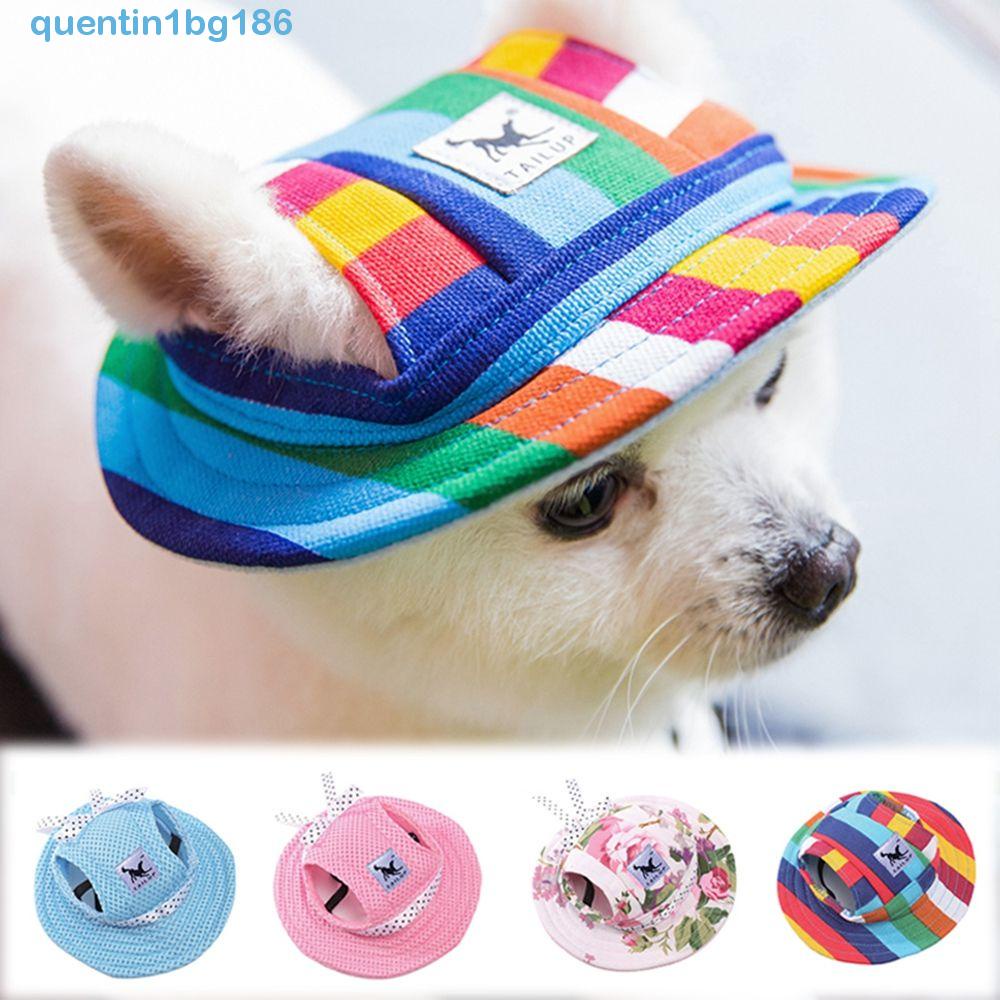 Mũ Tai Bèo Che Nắng Vải Canvas Phối Lưới Thoáng Khí Cho Chó QUENTIN1BG