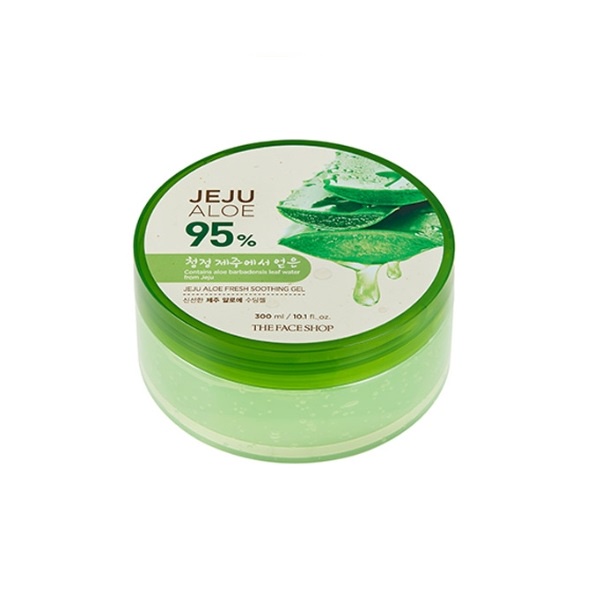 THE FACE SHOP Gel Lô Hội Jeju 300ml Làm Mịn Da Mặt
