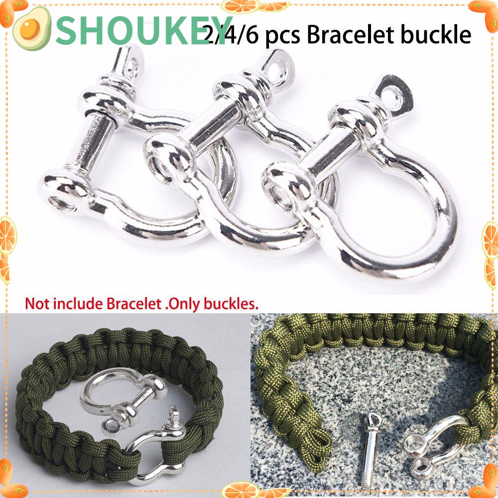 Set 2 / 4 / 6 Vòng Tay Paracord Bằng Thép Không Gỉ Chất Lượng Cao