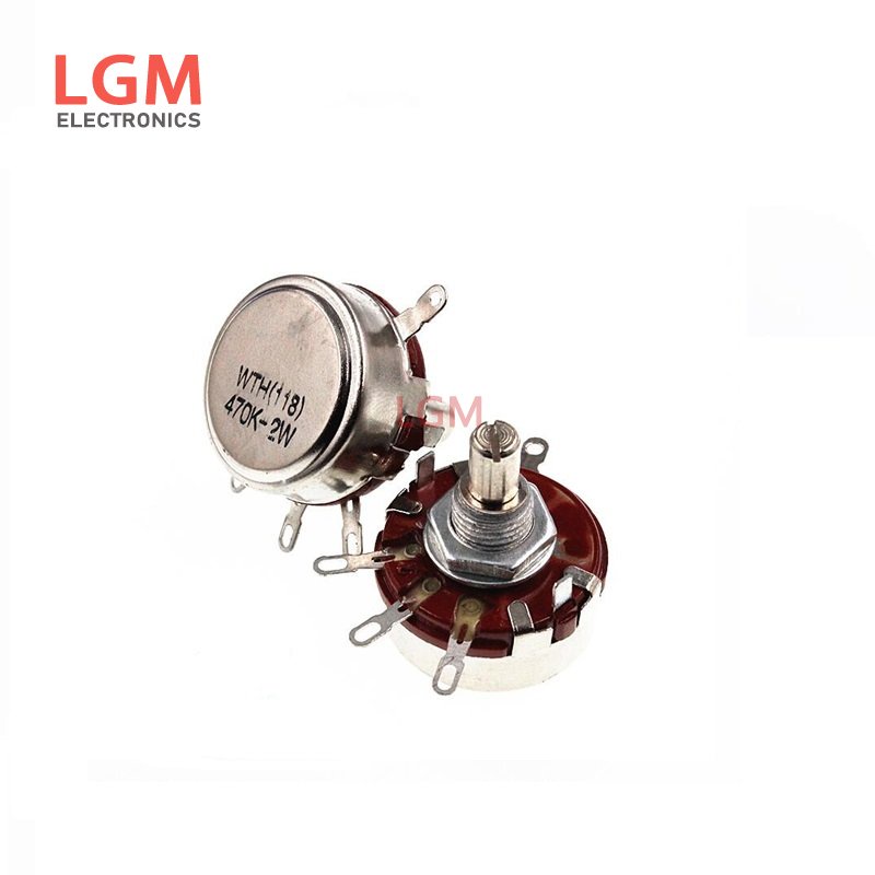 Set 2 Chiết Áp WTH118 2W 1A 1K 2.2K 4.7K 10K 22K 47K 100K 470K 1M WTH118-2W Chuyên Dụng
