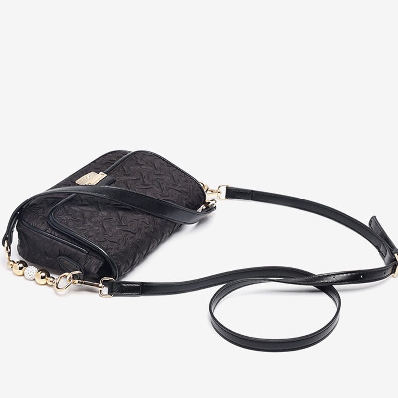 Túi đeo dưới cánh tay Hình Vuông Cỡ Nhỏ Thiết Kế Xếp Ly Phối Dây Đeo Sợi Xích Thời Trang Cao Cấp Cho Nữ