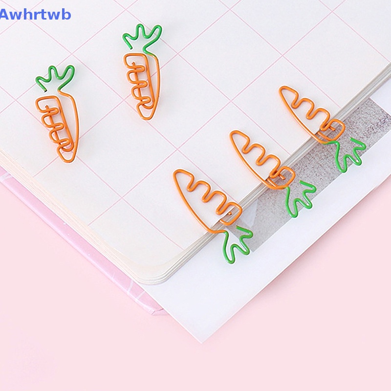 Set 10 Kẹp Giấy Kim Loại Hình Trái Cây Dễ Thương Mới