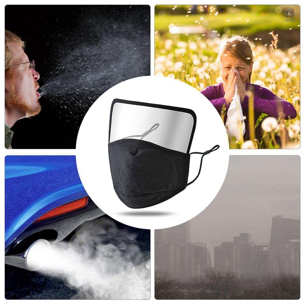 Set 2 Tấm Chắn Mắt Bằng Cotton Hoạt Tính Bảo Vệ Toàn Diện Chống Dầu Chống Bụi