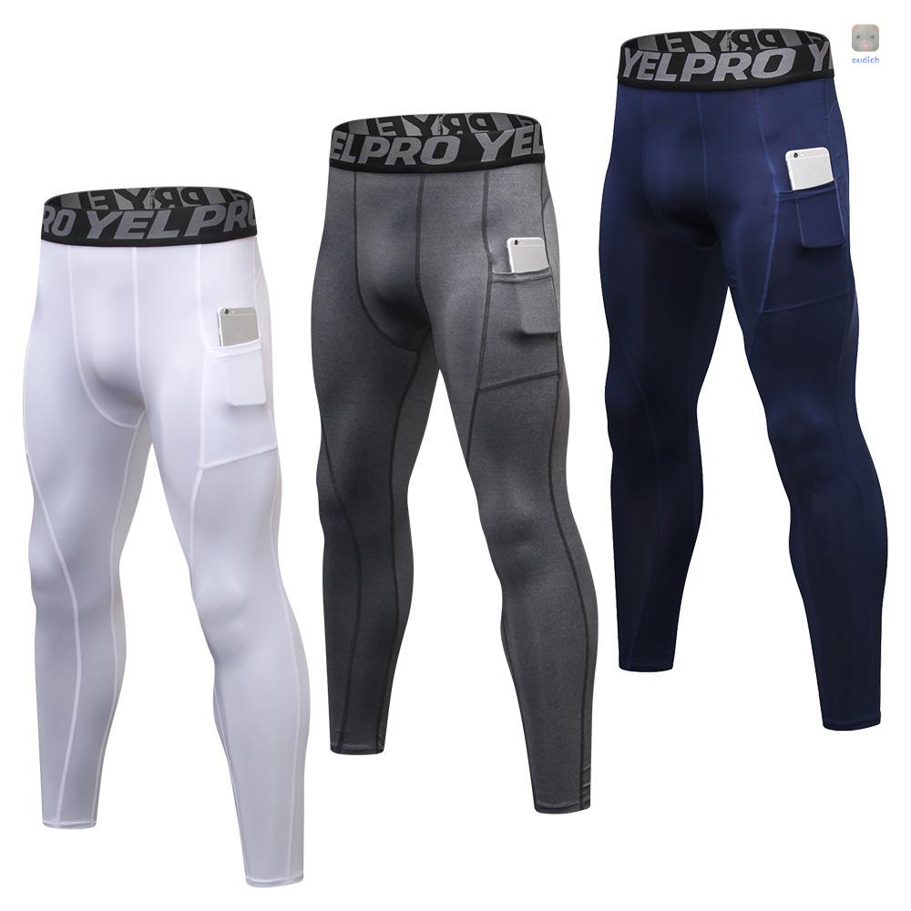 Bộ 3 Quần Legging Thể Thao Mau Khô Có Túi Dành Cho Nam