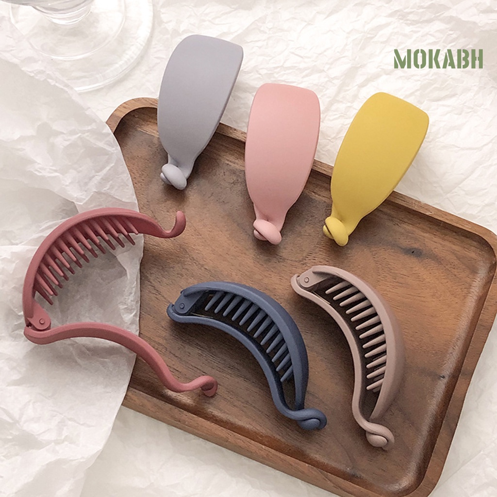 Kẹp Tóc Hình Quả Chuối Màu Sắc Ngọt Ngào Phong Cách Hàn Quốc