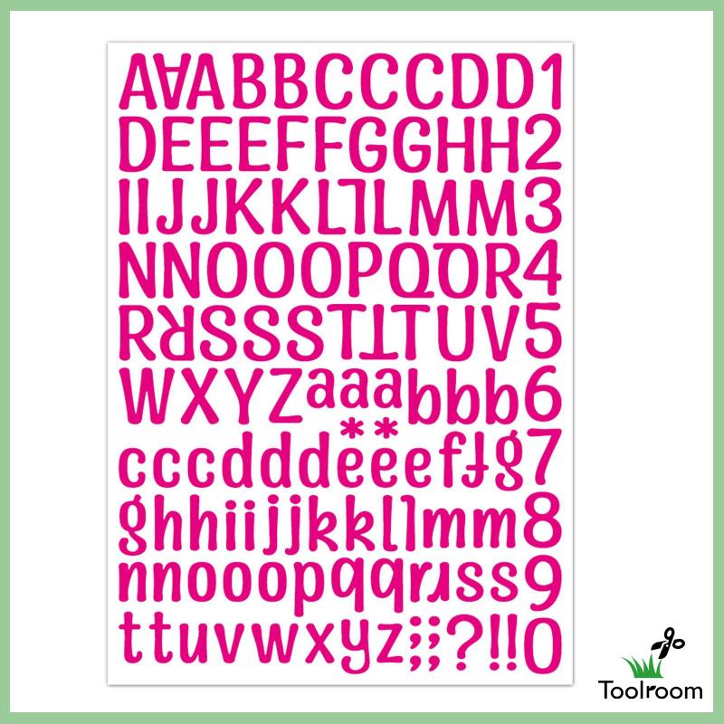 Nhãn Dán Chữ Số Vinyl Tự Dính Trang Trí Xe Hơi Trong Nhà