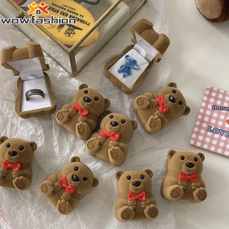 Nhẫn Hình Gấu Dễ Thương Có Thể Điều Chỉnh Dành Cho Nữ