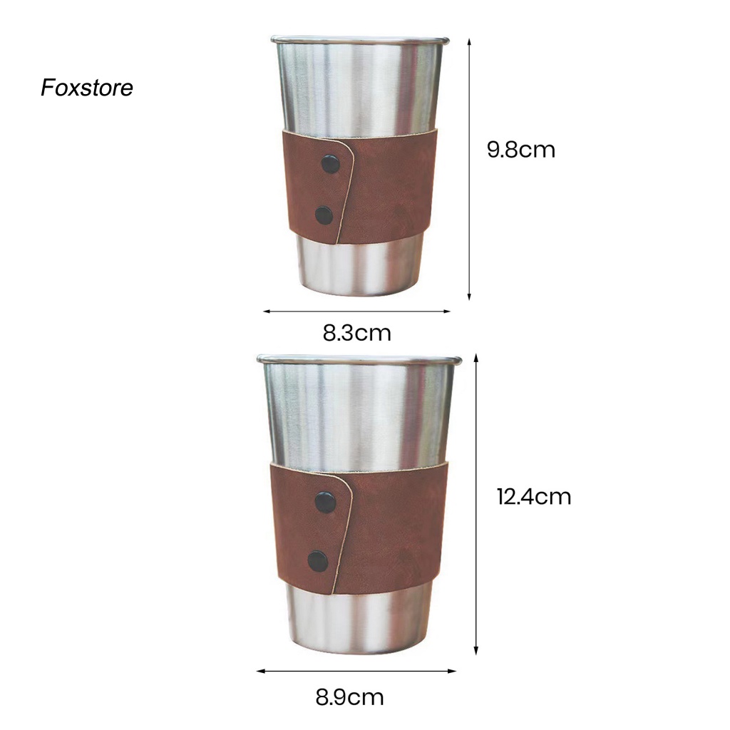 Cốc Uống Nước Kim Loại Dung Tích Lớn Có Tay Cầm Tiện Lợi Khi Đi Cắm Trại