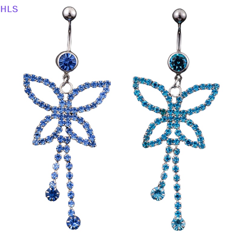 Khuyên Rốn Hình Bướm Đính Đá Zircon Thời Trang Cho Nữ