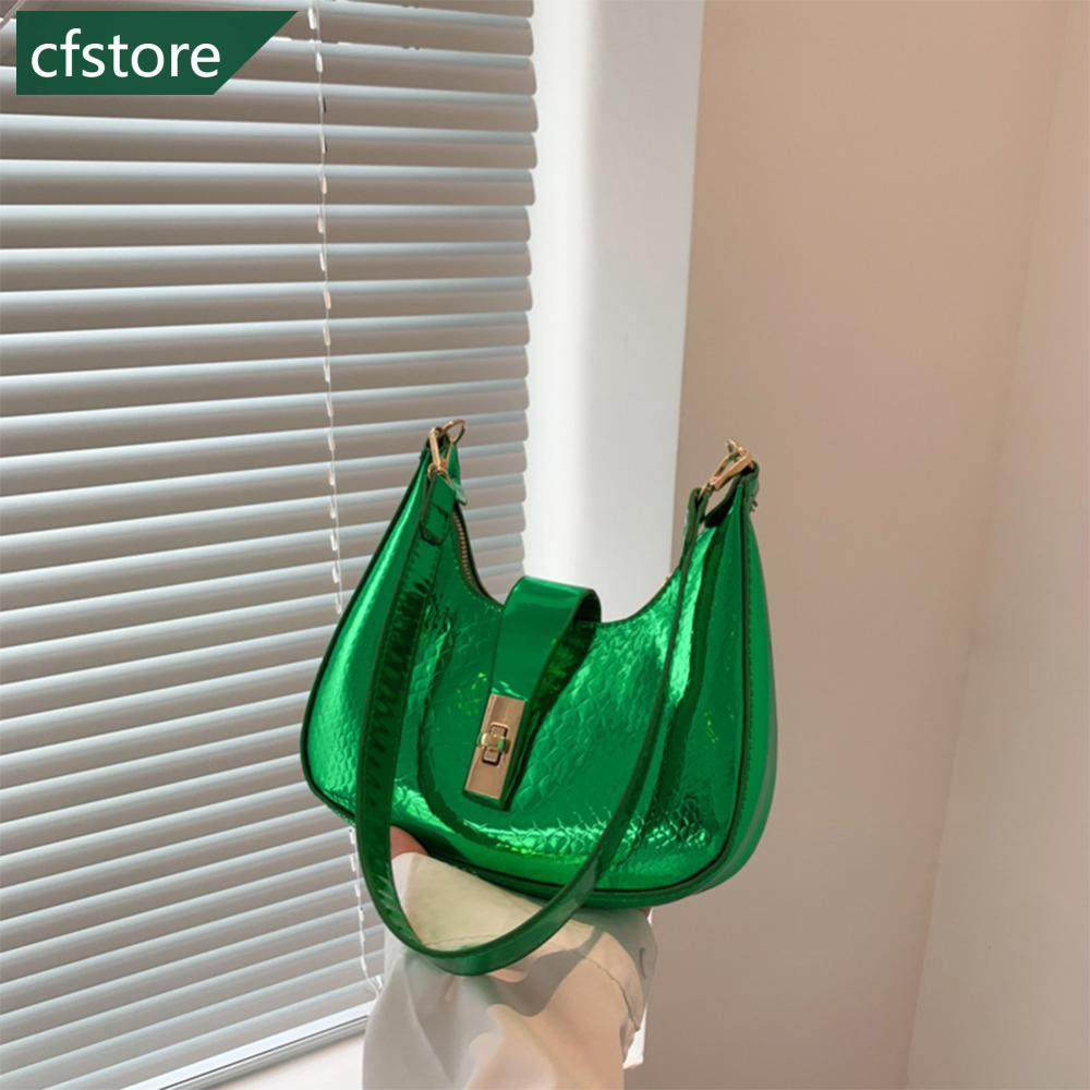 Túi Đeo Chéo Da PU Màu Trơn Đơn Giản Thời Trang Cho Nữ G1I9