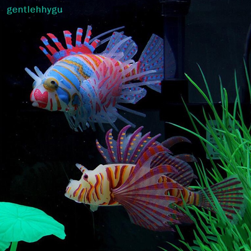 Cá Sư Tử Phát Quang Bằng Silicone Dùng Trang Trí Bể Cá