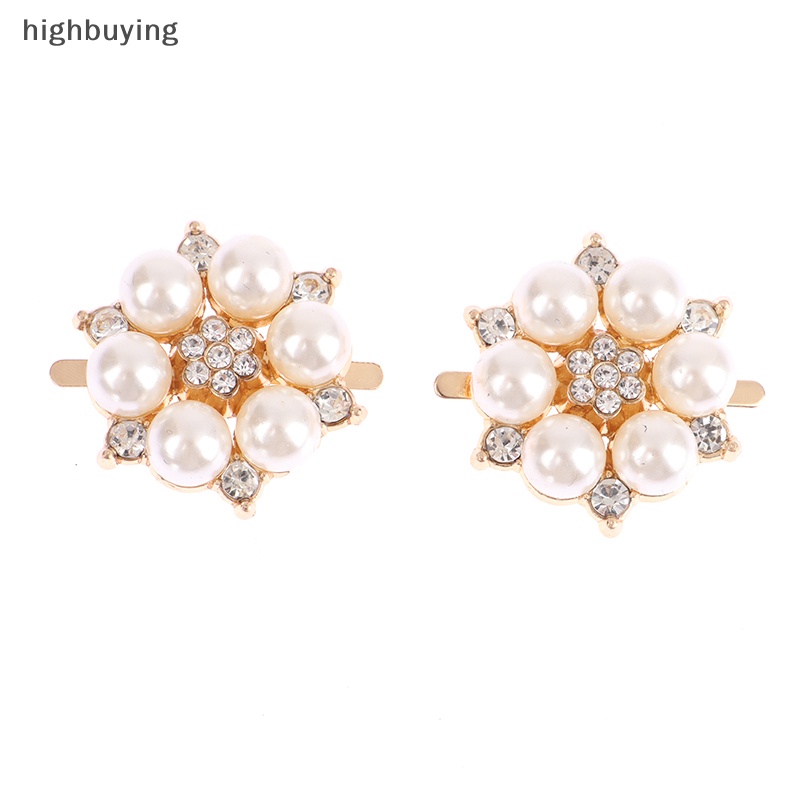 Hbvn Belle 1 Kẹp Khóa Giày Cao Gót Đính Đá Ngọc Trai Giả Cài Khóa Ch Trang Trí Giày Cao Gót Cho Nữ