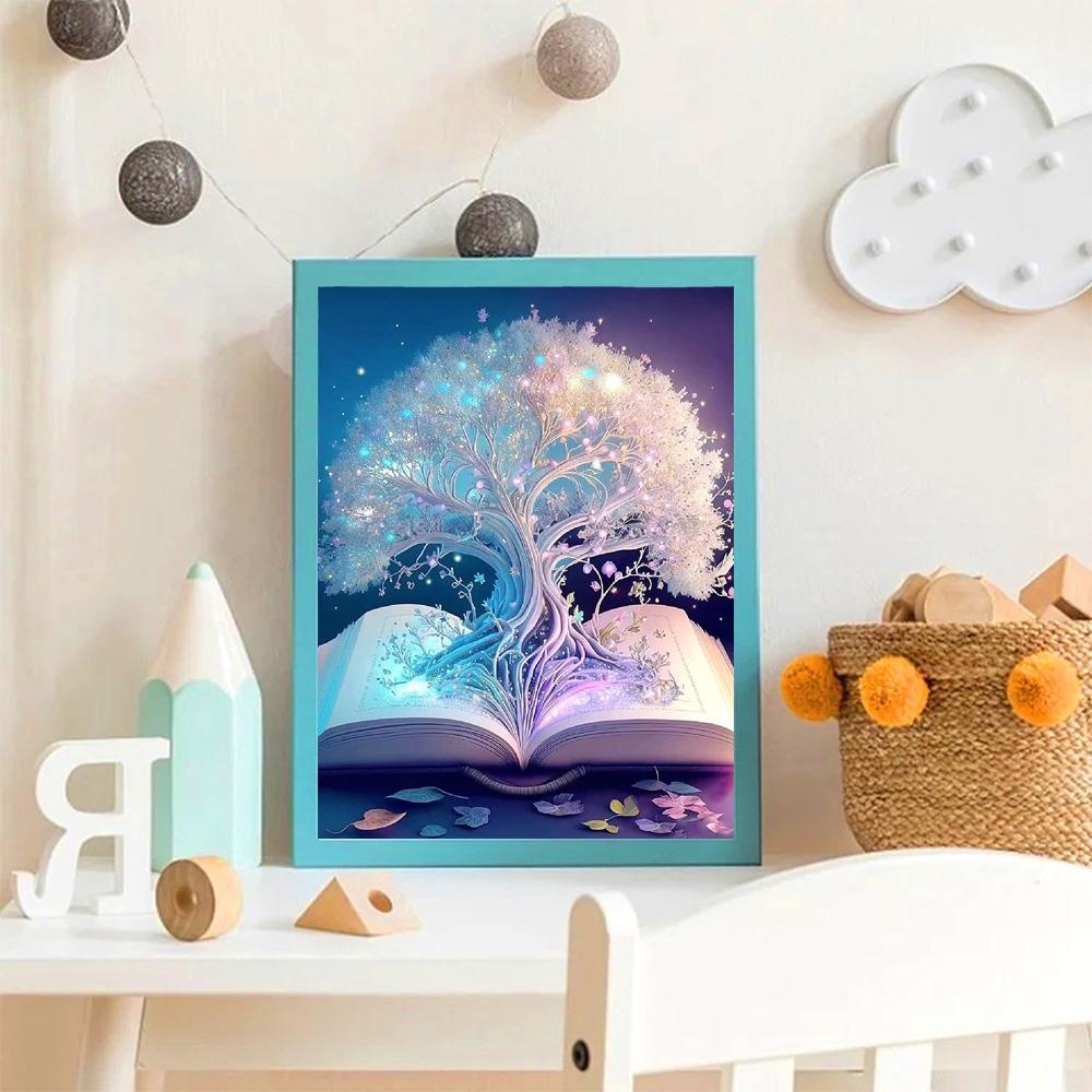 Bộ Tranh Đính Đá 5D DIY Hình Tròn / Vuông Toàn Diện Không Khung Dùng Trang Trí Nhà Cửa