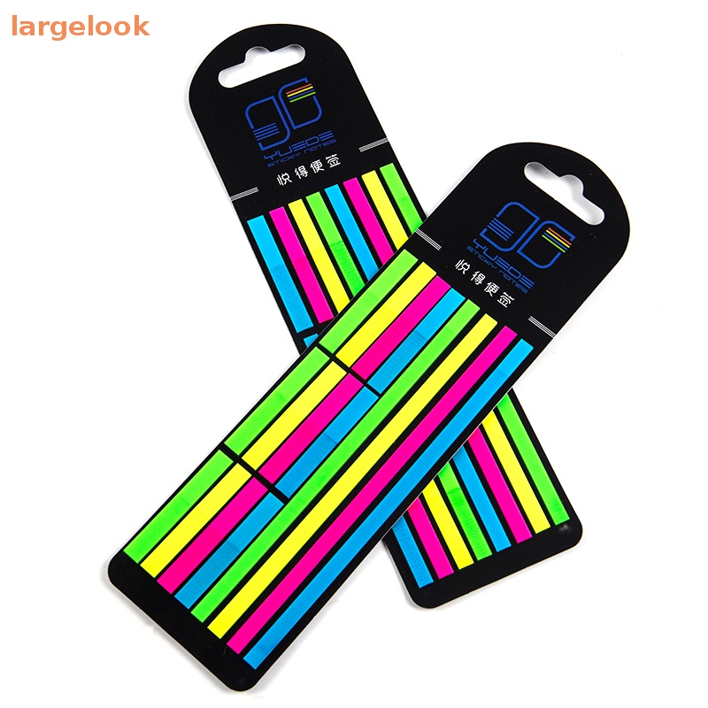 Bộ 320 Miếng Dán Ghi Chú Màu Dạ Quang Trong Suốt Tiện Dụng