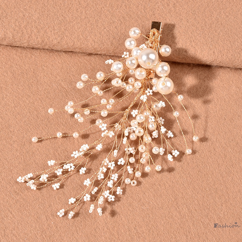 Phụ Kiện Cài Tóc Đính Ngọc Trai Thủ Công Thoải Mái Chống Bụi Bẩn