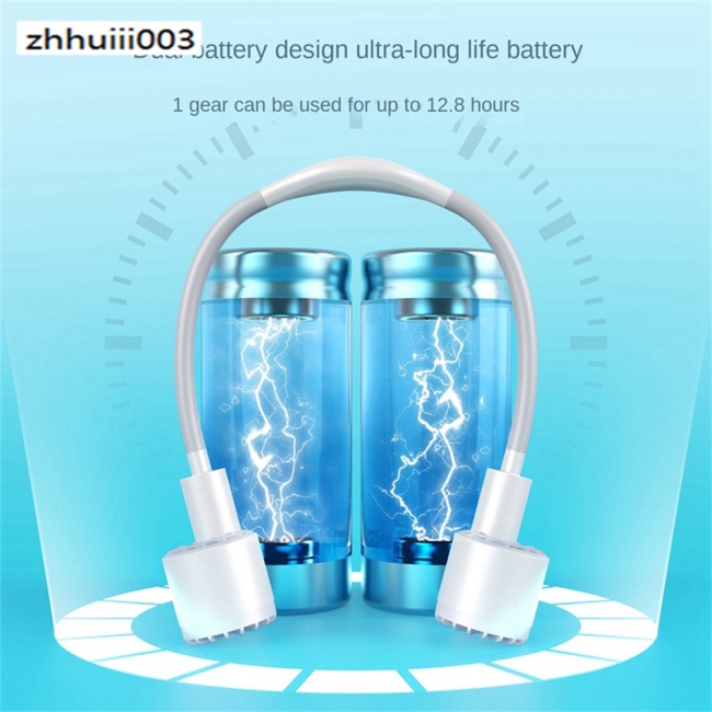 Quạt Thể Thao Đeo Cổ Không Cánh Chạy Pin 2400mah Hai Đầu Yên Tĩnh Có Thể Sạc Lại Bằng Cổng Usb Hiệu Zhi