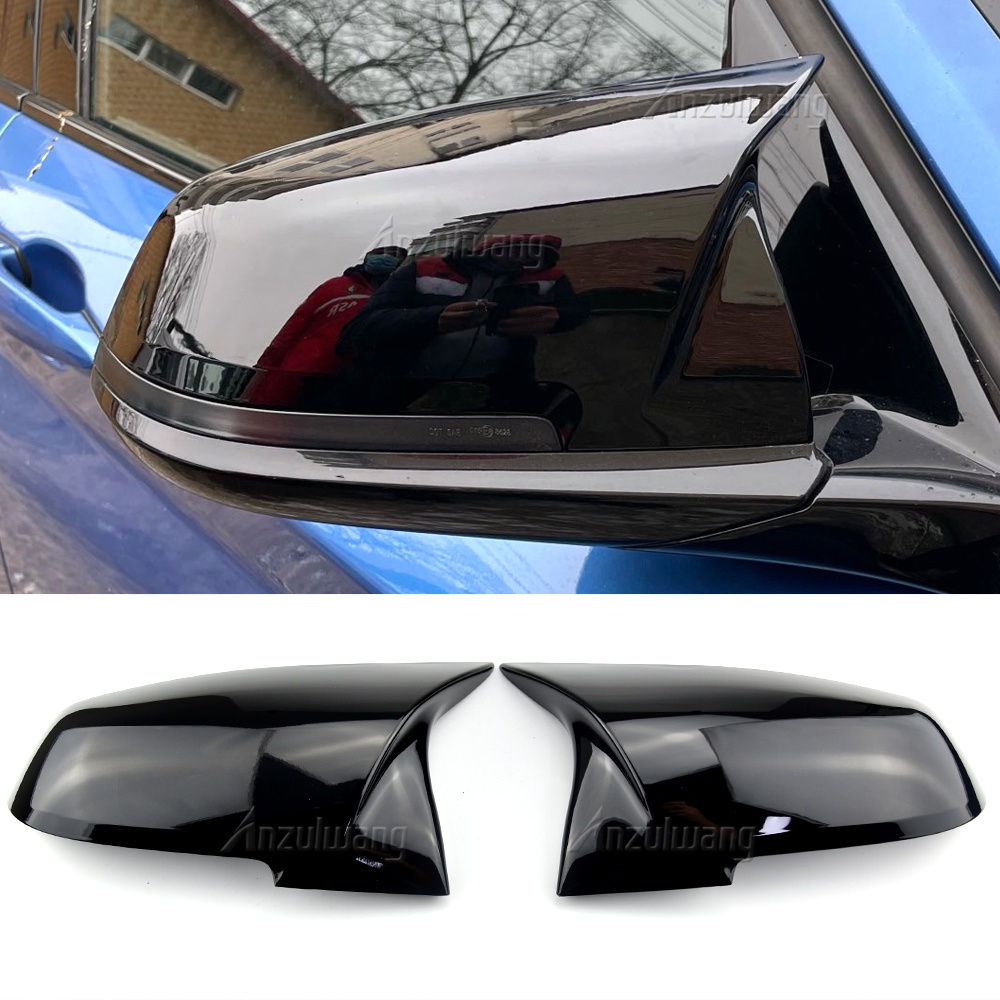 Mới Nắp Đậy Kính Chiếu Hậu Màu Đen Bóng Cho Bmw Series 1 2 3 4 X M 320i 420i F20 F21 F87 M2 F23 F30 F36 X1 E84 M4