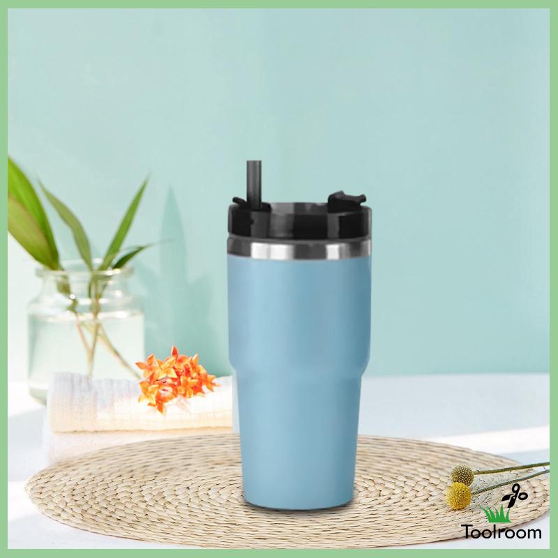 Cốc Uống Nước Có Ống Hút Và Nắp Bằng Thép Không Gỉ Sturdy