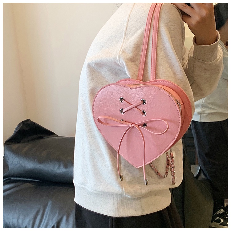 Ba Lô Hình Trái Tim Dễ Thương Cho Nữ