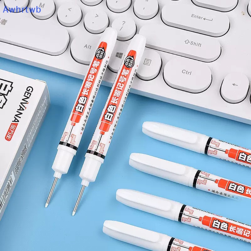 Bút Đánh Dấu Mực Trắng Hai Đầu Dài 20MM Đa Chức Năng Dùng Trong Làm Đồ Gỗ Mới