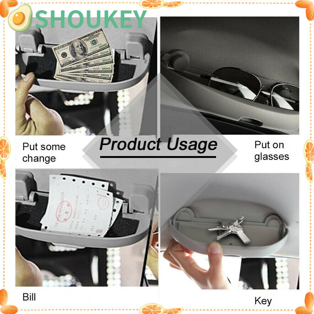 Kẹp Giữ Kính Mát Gắn Tấm Che Nắng Xe Hơi Tiện Dụng