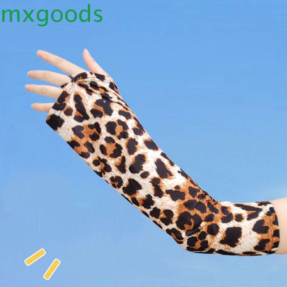 Găng Cánh Tay Chống Nắng Cỡ Lớn Màu Trơn Co Giãn Tiện Dụng Khi Lái Xe