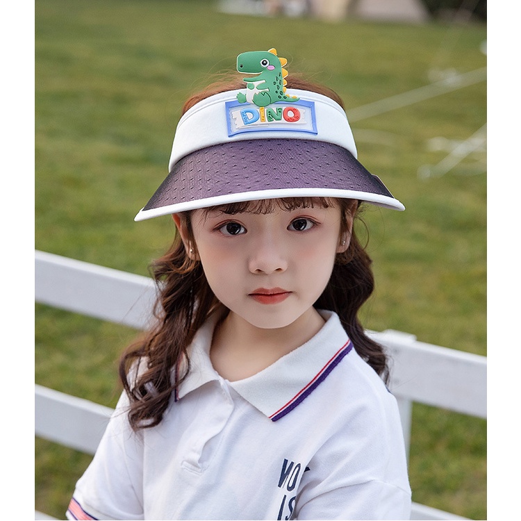Mũ Chống Nắng Mùa Hè Thoáng Khí Hở Chóp Thay Đổi Màu Sắc Họa Tiết Hoạt Hình Chống Tia Cực Tím Cho Bé