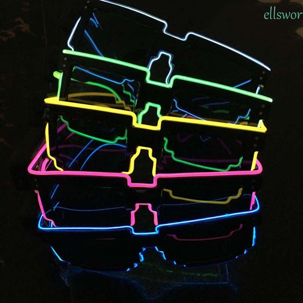 Mắt Kính Có Đèn LED Phát Sáng Nhiều Màu Dùng Hóa Trang Tiệc