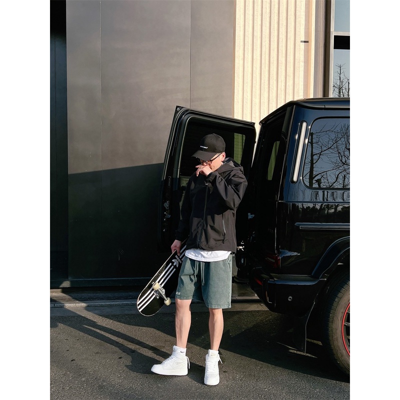 Quần Short In Họa Tiết Phong Cách retro