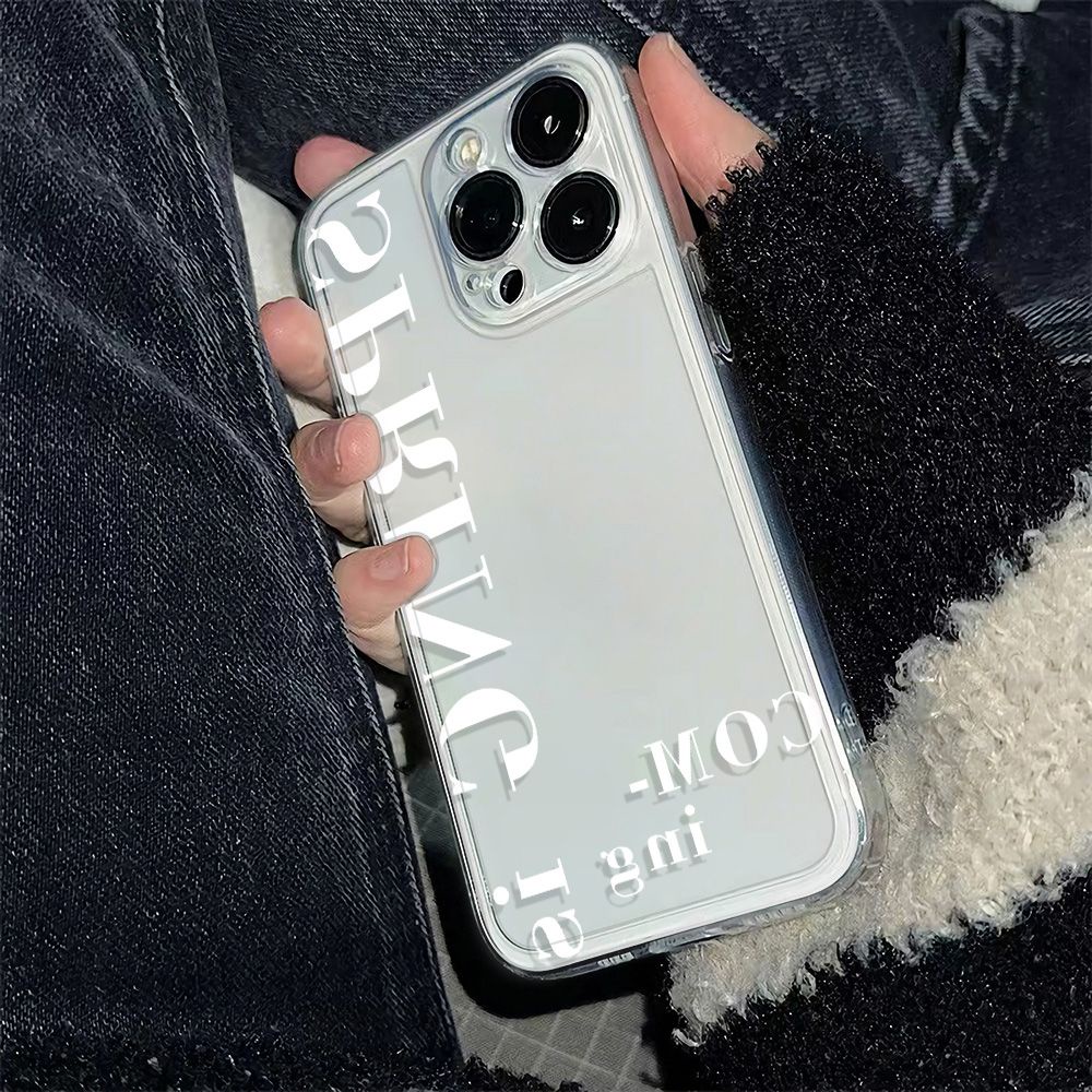 ✅Ốp Điện Thoại Mềm Chống Sốc Màu Trắng In Chữ Tiếng Anh Cho Iphone 14pro 6In 11 78iPhone1213