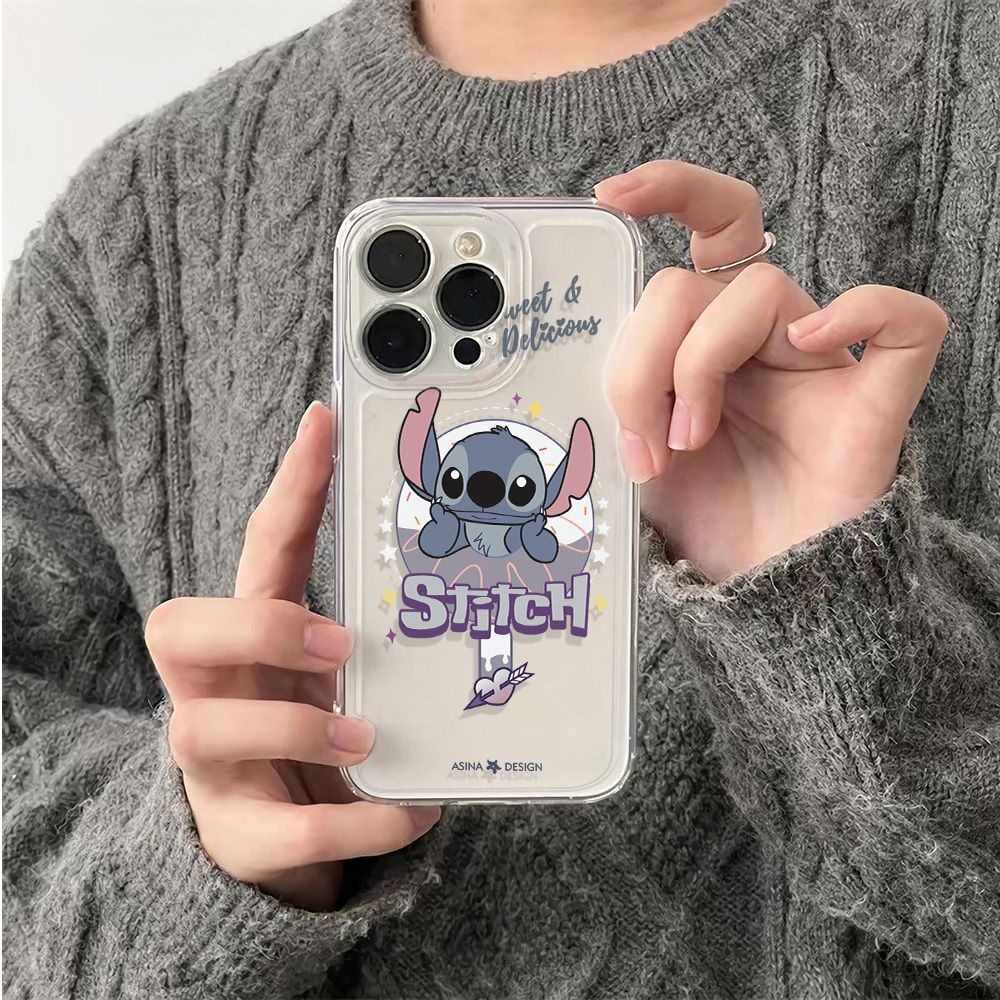 ✅Ốp Điện Thoại Mềm Chống Sốc Hình Stitch Cho Iphone 6In Plus 14 Pro 78I 1211 Max 13