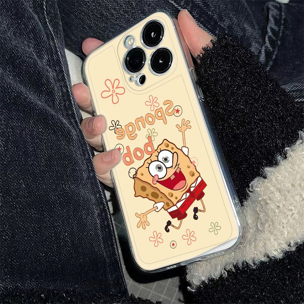 ✅Ốp Điện Thoại Dẻo Họa Tiết Hoạt Hình SpongeBob Dễ Thương Chống Sốc Cho Iphone1213max Style 14proplus Apple 6In 11 78 EG8J
