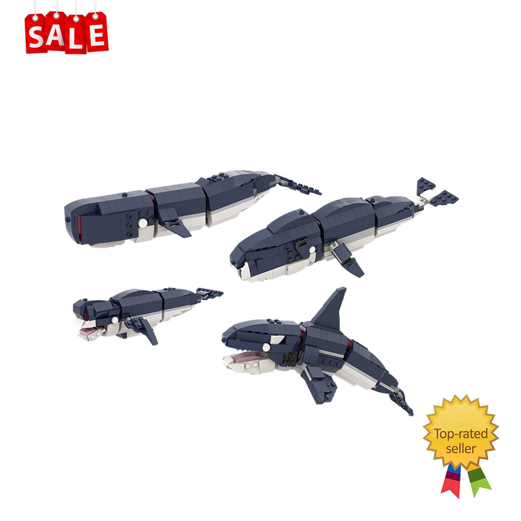 Mô Hình Cá Voi 477 Mảnh Tương Thích MOC-52256 2 Đến 1 31088 100%