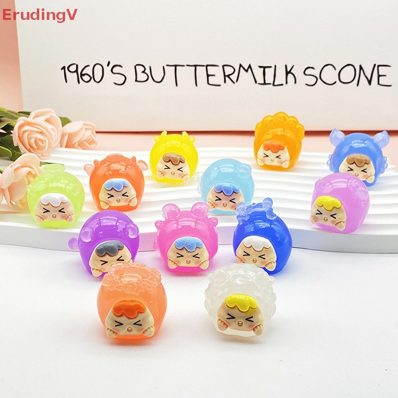 [ErudingV] Móc Khóa Hình Búp Bê Thỏ Phát Quang Đáng Yêu Trang Trí Xe Hơi Vào Ban Đêm DIY