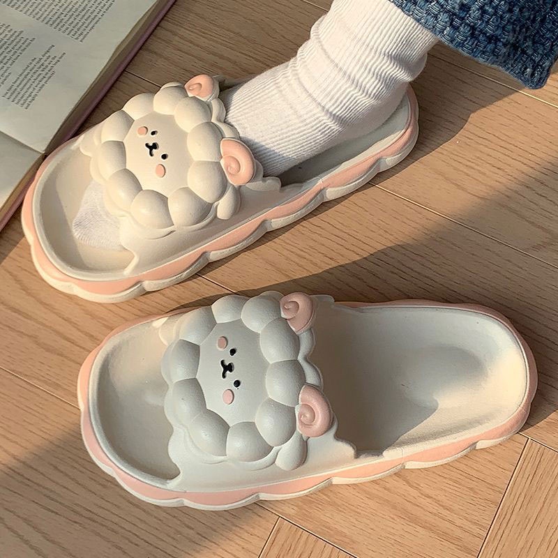 Fashey Dép Bông Đi Trong Nhà Đế Dày Chống Trượt Thời Trang Mùa Hè Dễ Thương Cho Nữ